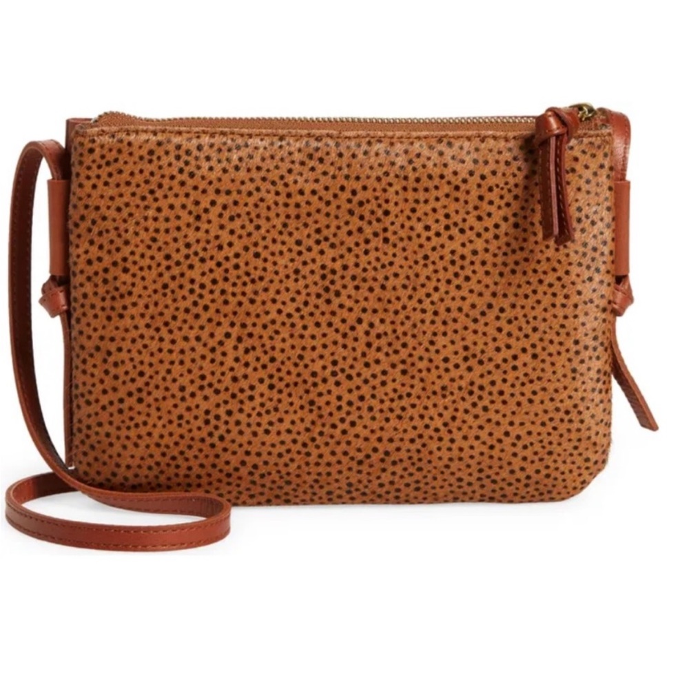 Madewell The Knotted Cossbody bag in Spotted Calf Hair